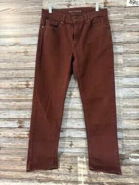 Mott & Bow Mercer Denim Pants Burgundy 31x30 Slim